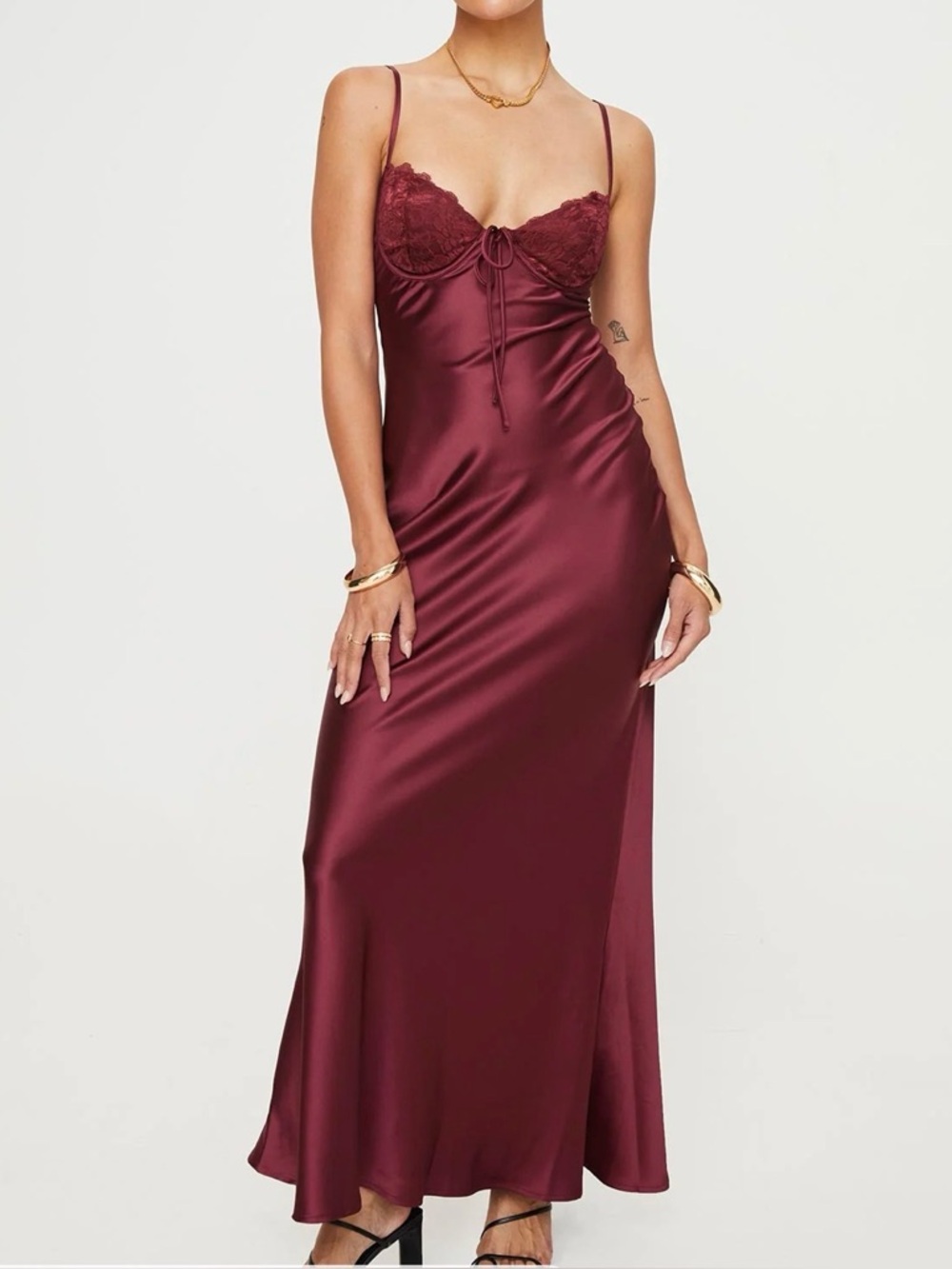 NWT Princess Polly Fadyen Bias Cut Maxi Dress
